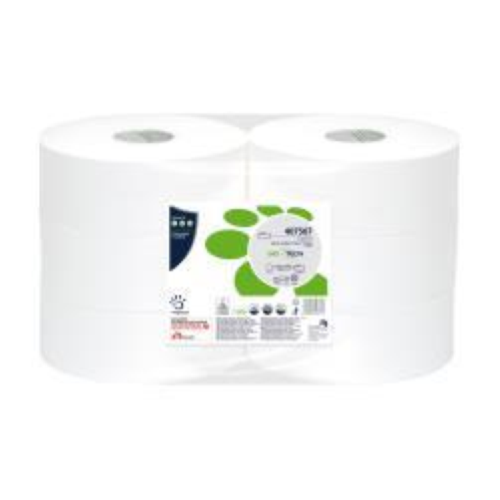 PAPERNET CARTA IGIENICA MAXI JUMBO IN PURA CELLULOSA MICROGOGRAFFRATO 2 VELI 300 MT 811 STRAPPI BIANCO CONF 6 PZ.